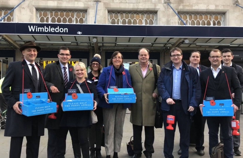 Conservative Team at Wimbledon Station