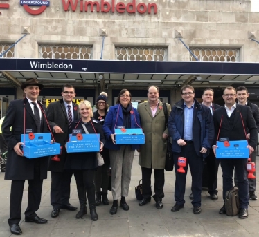 Conservative Team at Wimbledon Station