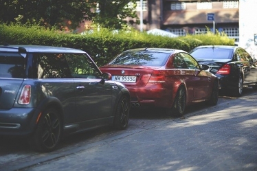 cars parked on a road